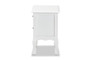 "FZC020117-White-ET" Baxton Studio Caelan Classic And Traditional White Finished Wood 2-Drawer End Table
