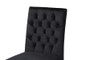 "F457-Black Velvet-DC" Baxton Studio Caspera Contemporary Glam And Luxe Black Velvet Fabric And Gold Metal 2-Piece Dining Chair Set