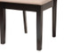 "RH388C-Sand/Dark Brown-DC-2PK" Baxton Studio Florencia Modern Beige Fabric And Espresso Brown Finished Wood Dining Chair
