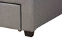 "CF 9270-A-Coronado-A-Grey-Full" Baxton Studio Braylon Mid-Century Modern Transitional Light Grey Fabric And Dark Brown Finished Wood Full Size 3-Drawer Storage Platform Bed