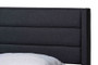 "CF 9270-A-Coronado-A-Charcoal Grey-Queen" Baxton Studio Braylon Mid-Century Modern Transitional Charcoal Grey Fabric And Dark Brown Finished Wood Queen Size 3-Drawer Storage Platform Bed