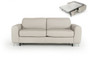 Estro Salotti Tourquois Italian Modern Light Grey Leather Sofa Bed VGNT-TOURQUOIS-E3018