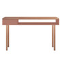 Windsor 47.24 Modern Console Accent Table Entryway With 2 Shelves In Ceramic Pink And Nature "4LC2"