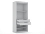 Mulberry 3.0 Sectional Modern Wardrobe Corner Closet With 4 Drawers - Set Of 3 In White "119GMC1"