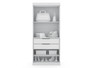 Mulberry 3.0 Sectional Modern Wardrobe Corner Closet With 4 Drawers - Set Of 3 In White "119GMC1"