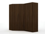 Mulberry 3.0 Sectional Modern Corner Wardrobe Closet With 2 Drawers - Set Of 2 In Brown "117GMC5"