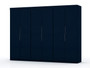 Mulberry 2.0 Modern 3 Sectional Wardrobe Closet With 6 Drawers - Set Of 3 In Tatiana Midnight Blue "124GMC4"