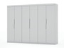 Mulberry 2.0 Modern 3 Sectional Wardrobe Closet With 6 Drawers - Set Of 3 In White "124GMC1"