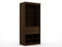 Mulberry Open 2 Sectional Modern Wardrobe Closet With 4 Drawers - Set Of 2 In Brown "112GMC5"