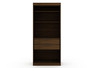 Mulberry Open 1 Sectional Modern Armoire Wardrobe Closet With 2 Drawers In Brown "109GMC5"