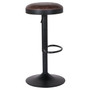 Juno PU Leather Gaslift Backless Swivel Bar Stool, (Set of 2) 9300035-238