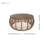 Iris Rattan Round Coffee Table 4900018