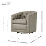 Walsh Fabric Swivel Chair 1900101-158
