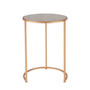 Anza Set of 2 Round Faux Shagreen Nesting End Table 1600038