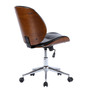 Shaun Pu Leather Bamboo Office Chair "1160023-BWL"