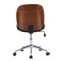 Shaun Pu Leather Bamboo Office Chair "1160023-BWL"