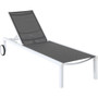 Hanover Aluminum Sling Armless Chaise Lounge "WINDCHS-W-GRY"