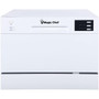 Magic Chef 6-Place Setting Coutertop Dishwasher, 6 Wash Cycles, Anti-Flood Device "MCSCD6W5"
