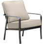 Hanover Commercial Aluminum Side Chair With Sunbrella Cushion "CORTSDCHR-1GMASH"