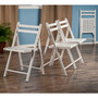 Robin 4-Piece Folding Chair Set - White "10415"