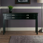Timber Hall/Console Table, Drawers - Black "20450"