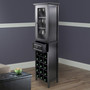Burgundy Wine Cabinet 15-Bottle, Glass Door "20667"
