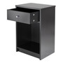 Squamish Accent Table With 1 Drawer, Black Finish "20914"