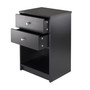 Ava Accent Table With 2 Drawers In Black Finish "20936"