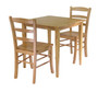 Groveland 3 Piece Dining Set, Square Table With 2 Chairs "34330"