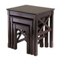Xola 3 Piece Nesting Table - Cappuccino "40333"