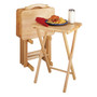 Alex 5-Piece Snack Table Set - Natural "42520"