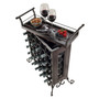 Silvano Wine Rack 5X5 W/ Removable Tray, Dark Bronze "87523"