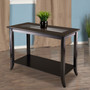 Genoa Rectangular Console Table With Glass And Shelf "92450"