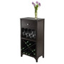 Ancona Modular Wine Cabinet With One Drawer, Glass Rack, X Shelf "92745"