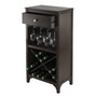 Ancona Modular Wine Cabinet With One Drawer, Glass Rack, X Shelf "92745"