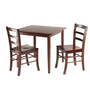 Groveland 3-Piece Dining Set, Square Dining Table With 2 Chairs "94332"