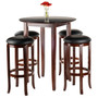 Fiona Round 5 Piece High/Pub Table Set With 4 Stools "94581"