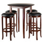 Fiona Round 5 Piece High/Pub Table Set With 4 Stools "94581"