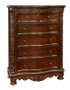 Walnut Drawer Chest With 6 Drawers "6535-07"