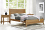 Willow Eastern King Platform Bed, Caramelized "ECO02CA"