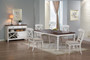 6 Piece Andrews Butterfly Leaf Dining Table Set With Server "DLU-ADW4276-C12-SRAW6PC"