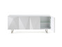Paul Buffet, 5Mm Pure Tempered White Glass Top "SB1180-WHT"
