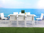 Rio Indoor/Outdoor Aluminium Dining Table Matte White Pt10235 "DT1593-WHT"
