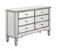 6 Drawer Dresser 48 In. X 18 In. X 32 In. In Silver Paint "MF6-1017S"