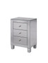 3 Drawers Cabinet 17-3/4 In. X 13 In. X 25 In. In Clear Mirror "MF6-1032"