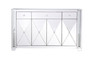 60 In Clear Crystal Mirrored Credenza "MF91057"