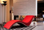 Divani Casa Essen Modern Red Leather Leisure Lounge Chaise VGWCeSSeN-ReD