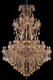 Maria Theresa 84 Light Golden Teak Chandelier Golden Teak (Smoky) Swarovskiâ® Elements Crystal "2800G96GT-GT/SS"