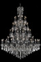Rosalia 60 Light Dark Bronze Chandelier Clear Swarovskiâ® Elements Crystal "9260G72DB/SS"
