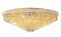 Primo 30 Light Gold Flush Mount Clear Swarovskiâ® Elements Crystal "V1800F42G/SS"